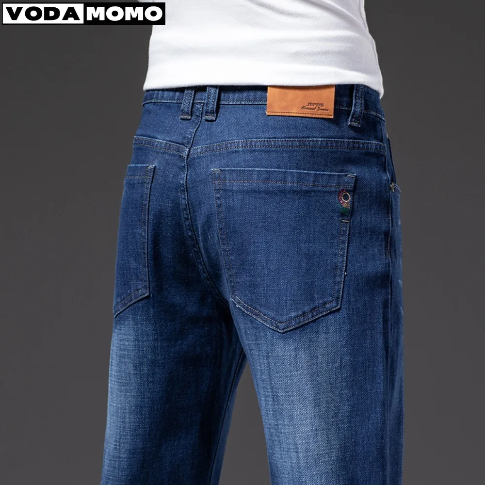 

Mens Jeans Business Regular Straight Full Lenght Jean Casual Denim Trousers Elasticity Stretch Fabric Pant Men Clothing y2k