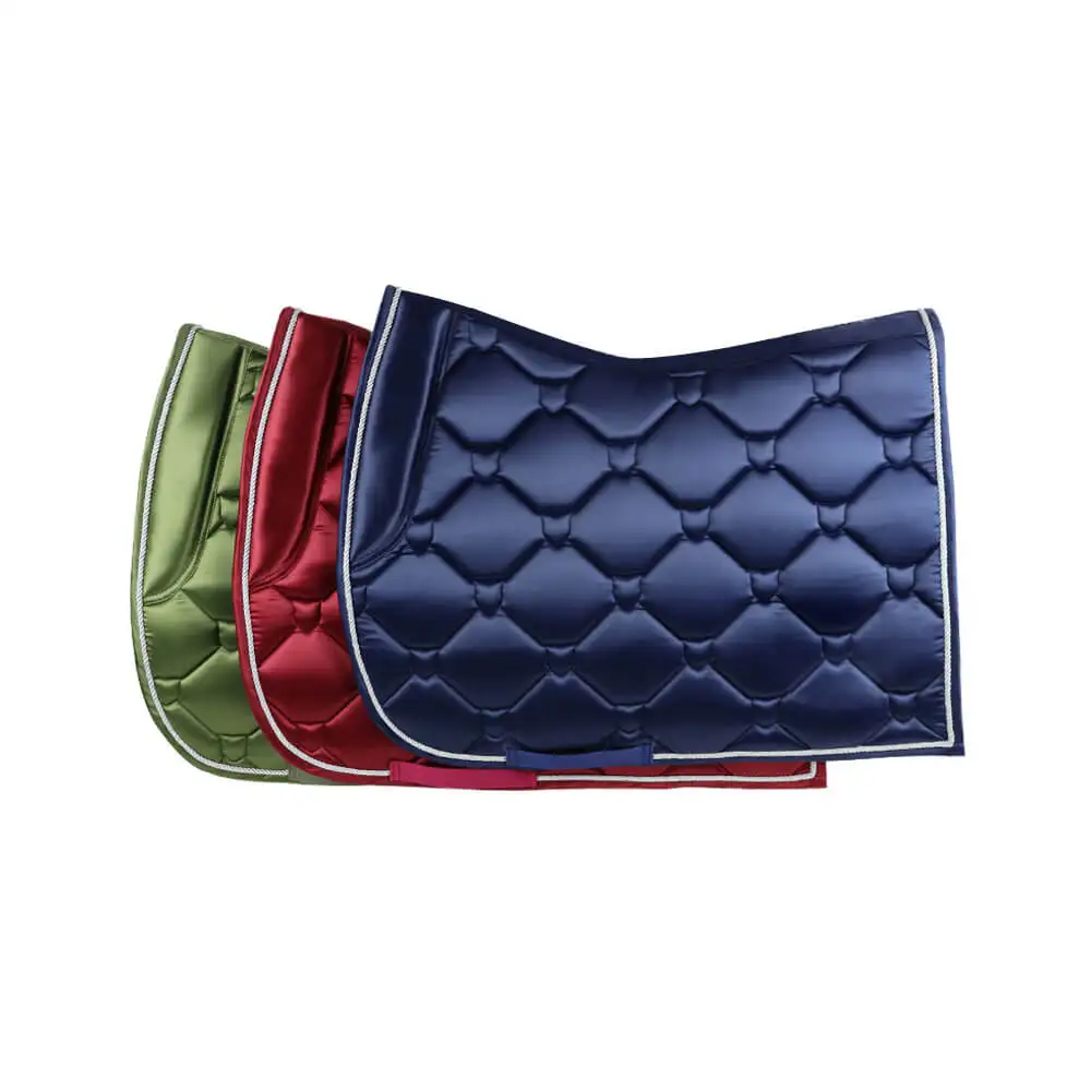 Satin Saddle Pad for Eequestrian, Professional jumping Horse