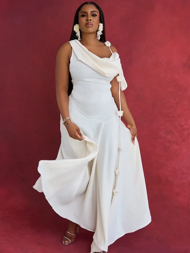 Wmstar Dresses for Women Wholesale New Summer Style Off Shoulder Mid Length Elegant Tank Maxi Party Dress New in Summer 2025