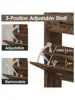 Maupvit Shoe Storage Cabinet with 2 Flip Drawers and 2 Drawers Slim Farmhouse Shoe Cabinet for Entryway Freestanding Sho 5