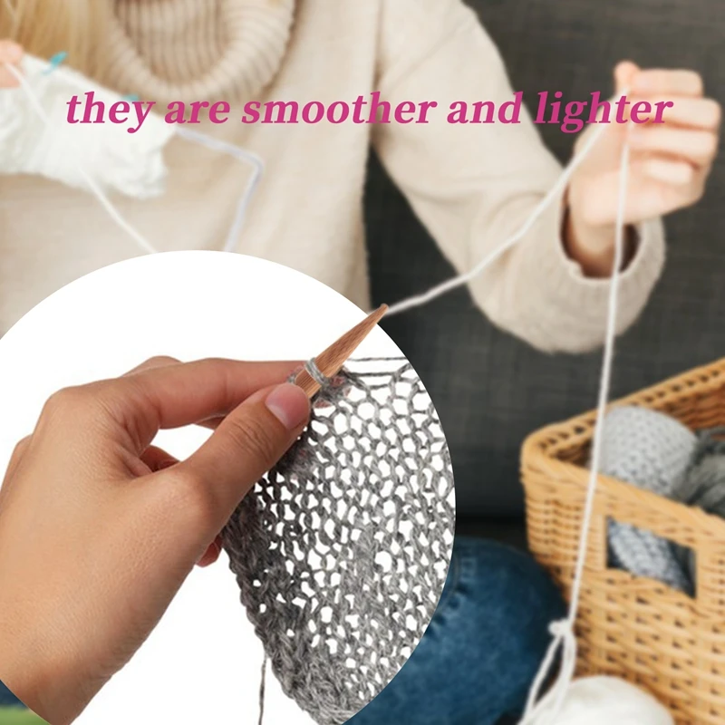 Bamboo Circular Knitting Needle Set 5
