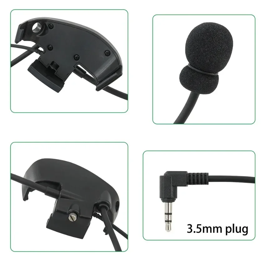 Tactical HEADSET Sport Shooting Earmuff Adapter Microphone Kit + U94 Kenwood PTT for howard impact sport active headphones