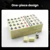 Mini Mahjong Set Miniature Mahjong Tiles Portable Mini Mahjong Game Set for Travel Home Parties Lightweight for On-the-go 3