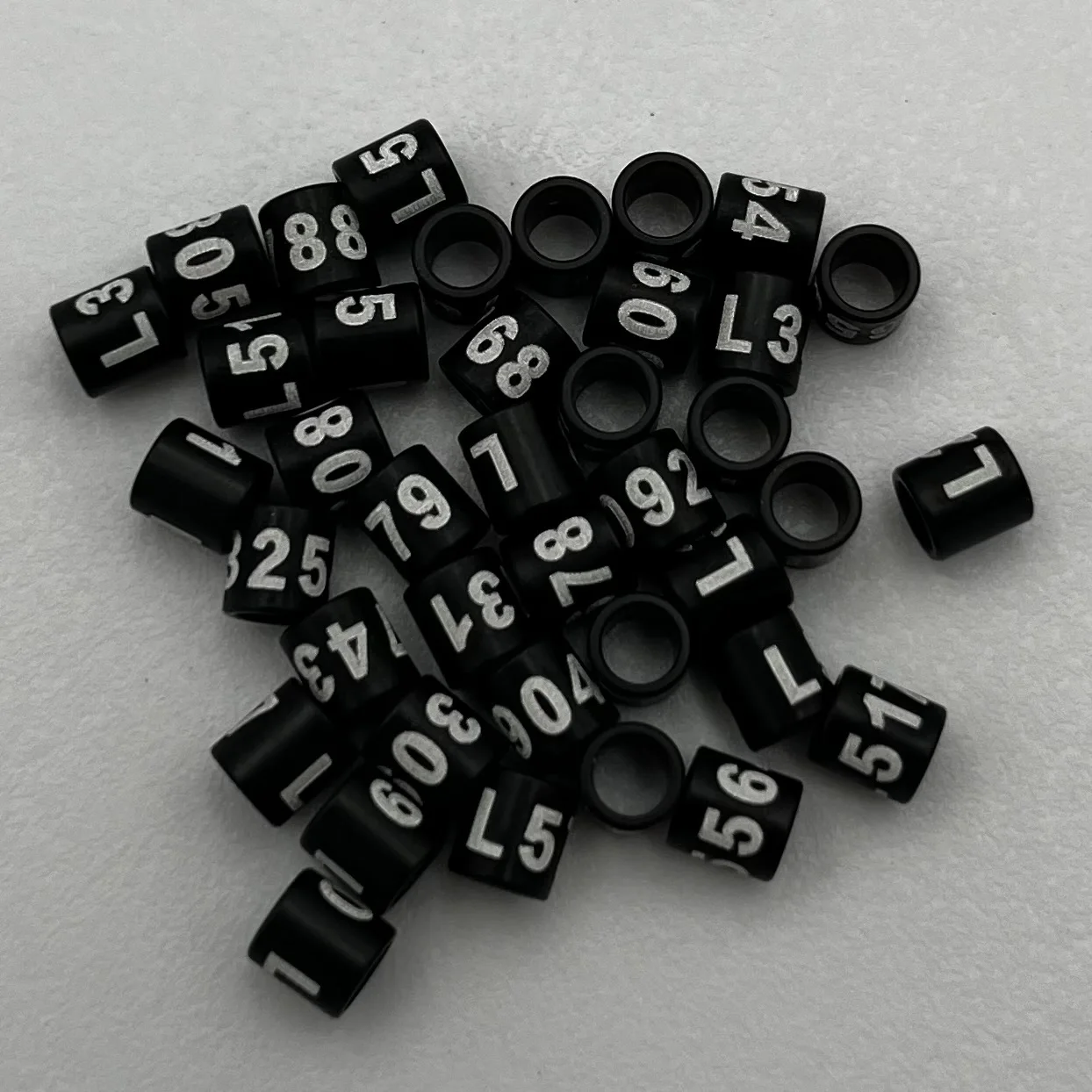 Bird Leg Rings 50PCS Closed Aluminium Bird Rings 2.6mm to 9.0mm Newborn 10 days