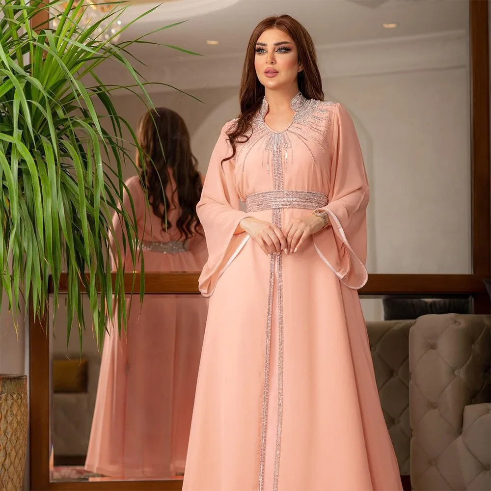 

Eid Mubarak Kaftan Dubai Abaya Turkey Muslim Modest Dress Jalabiya for Women Turkish Dresses Indian Morocco Caftan Robe Ramadan