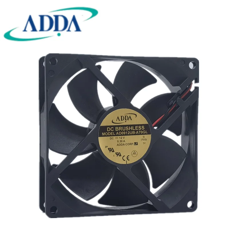 

New ADDA AD0912UB-A70GL 12V 0.3A 9025 9cm frequency converter chassis cooling fan