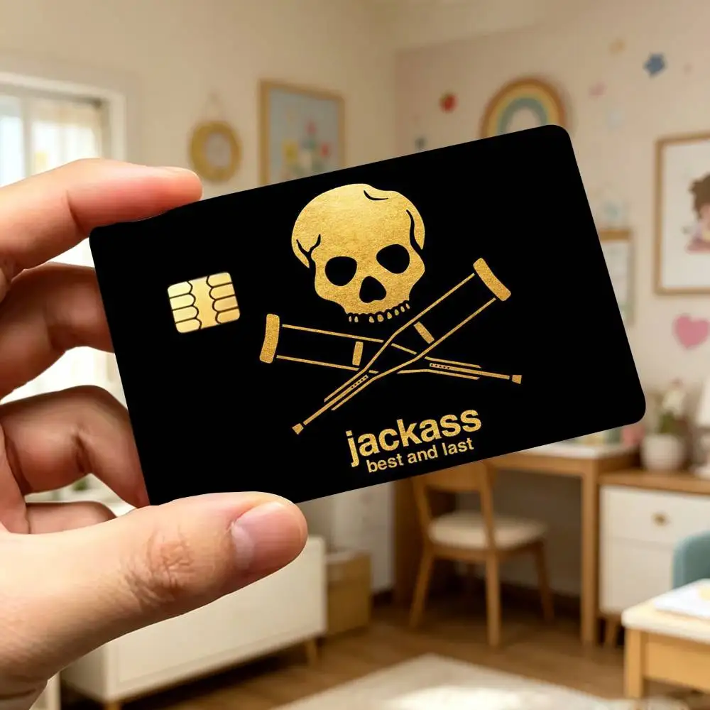 Premium Jackass Waterproof Credit Card Matte Film Decal Stickers