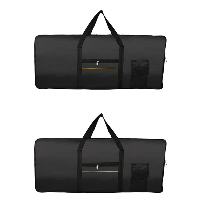 

2X Portable 61-Key Keyboard Electric Piano Padded Case Gig Bag Oxford Cloth