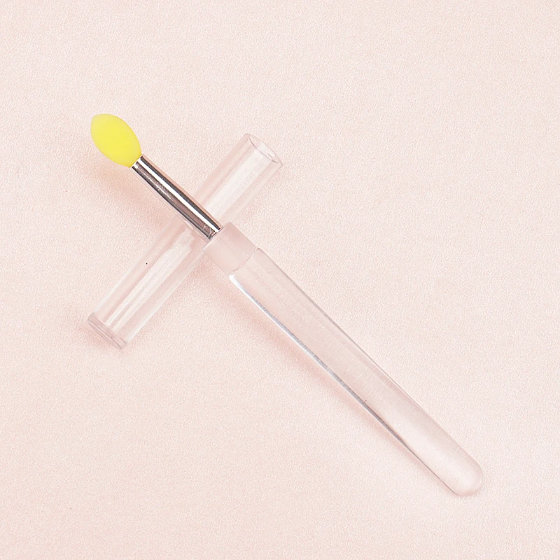 Enhanced Product Title: 5-Piece Portable Silicone Lip Brush Set with Cover – Soft Multifunctional Lip Applicator and Makeup Tool