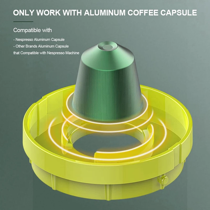 1 Piece Aluminium Coffee Capsule Recycler Box Coffee Capsule Recycler Box Small Size Recycling Bucket Tool