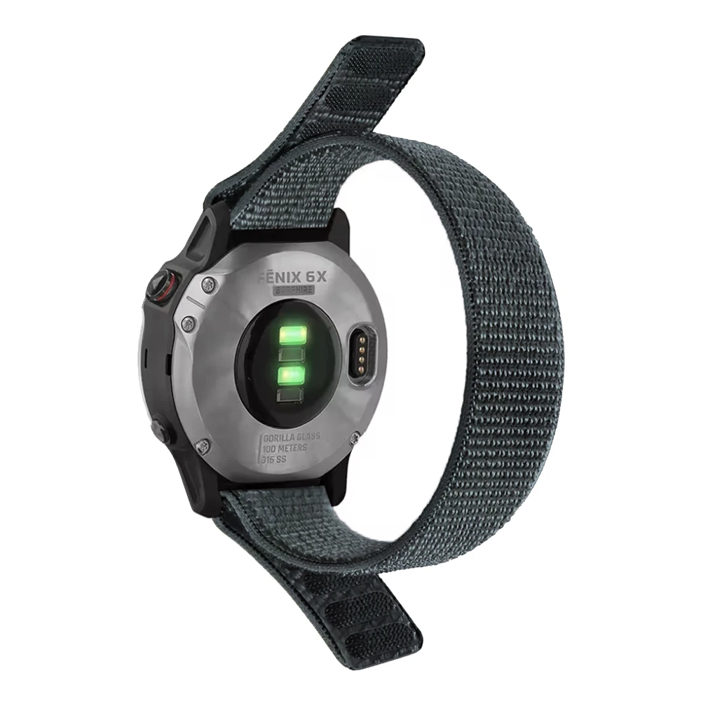 Nylon Hook and Loop Strap for Smartwatches - 22mm/26mm