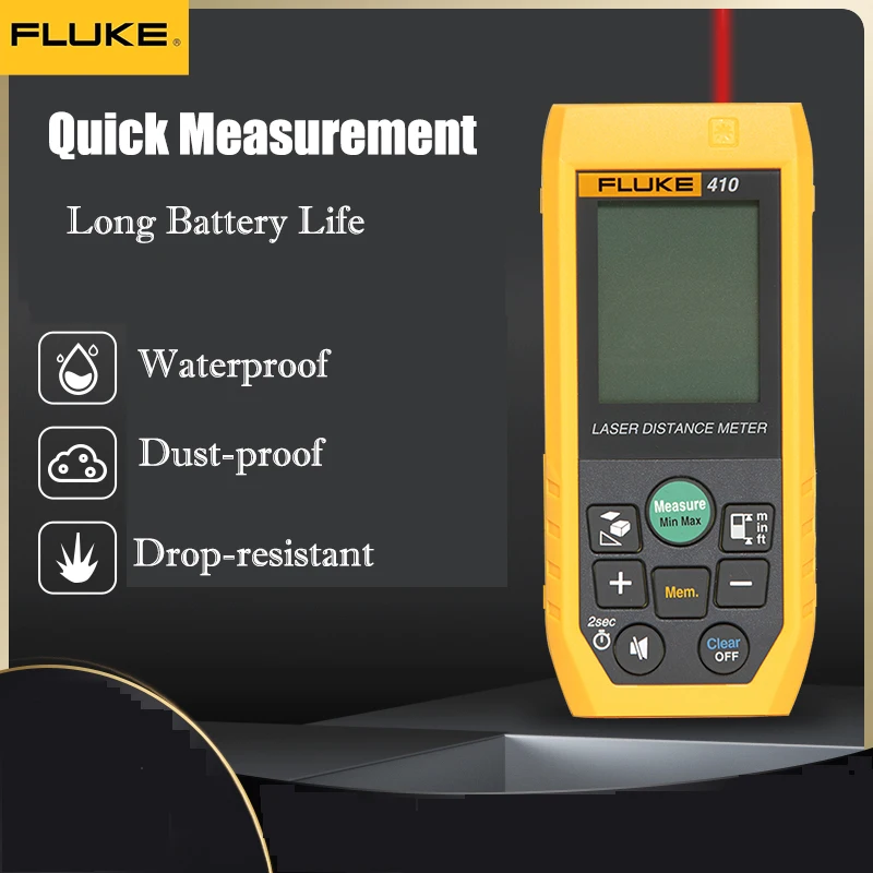 

Лазерный дальномер Fluke 404E/406E, ручной лазерный дальномер 40 м/50 м/60 м/80 м/100 м