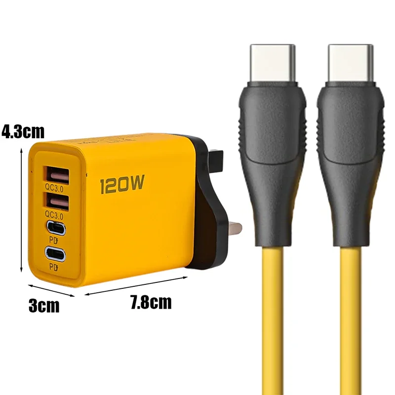 Caricatore Fast Dual Port USB QC3.0 E USB-C PD: Ricarica Veloce Per IPhone, Galaxy, Xiaomi, IPad - 4