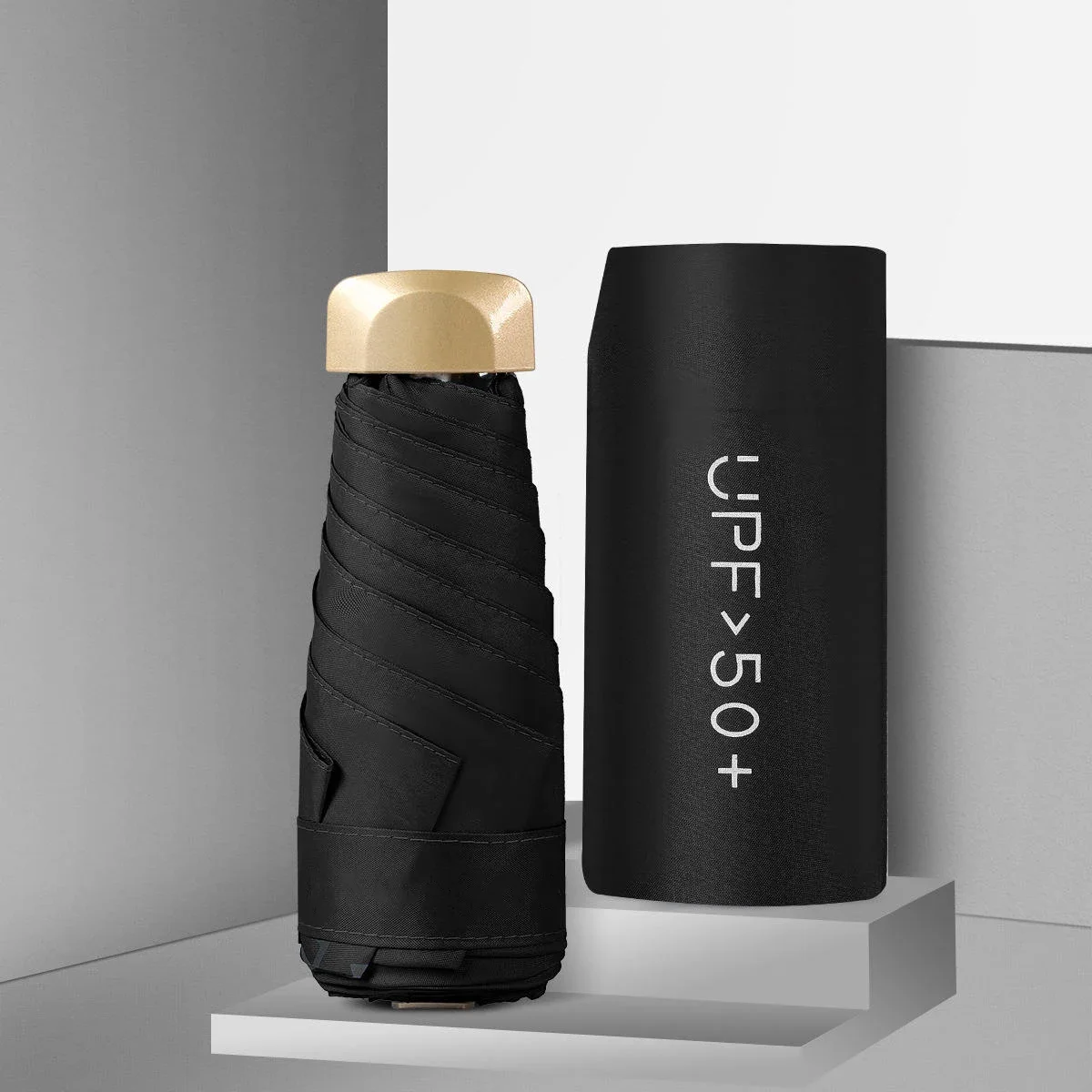 Sleek & Stylish Portable UV-Protection Travel Umbrella