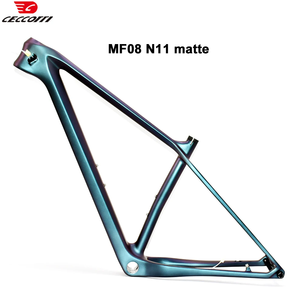 CECCOTTI-Carbon Mountain Bike Frame, 29er MTB, Real Color, 12X148 Boost, BSA73 Bicycle Framework
