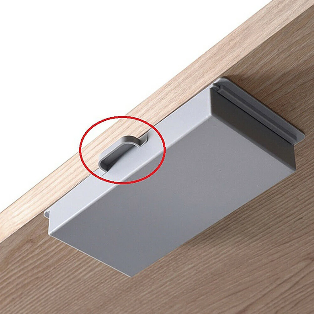 Description Picture 6 of itemSelf Stick Pencil Tray Desk Table Storage Drawer Organizer Box Under Desk Stand Self-adhesive Under-drawer Storage Sundry Boxes