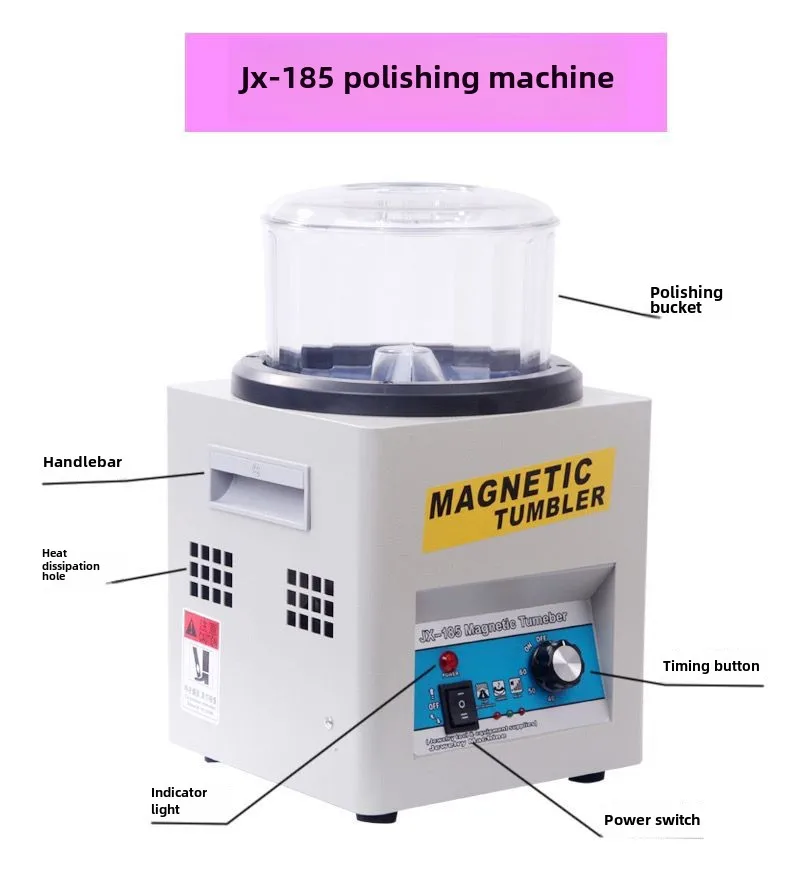 Electric Magnetic Polishing Machine Cleaning Polishing Magnetic Deburring Equipment Jewellery jewelry Machine