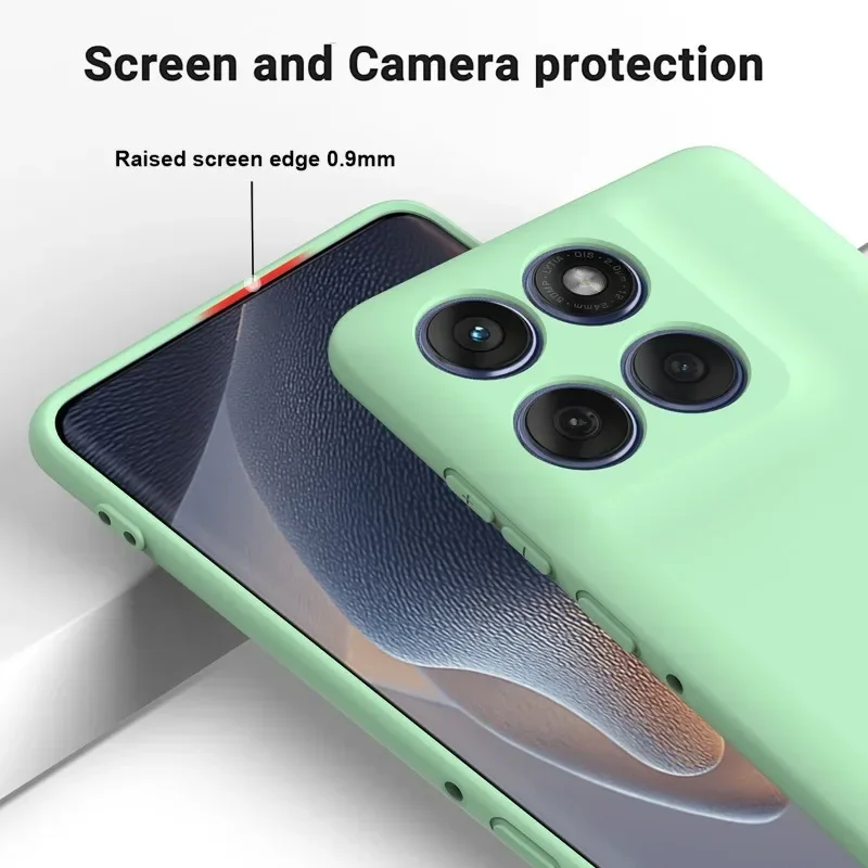 Solid Color Liquid Silicone Shockproof Matte Phone Case