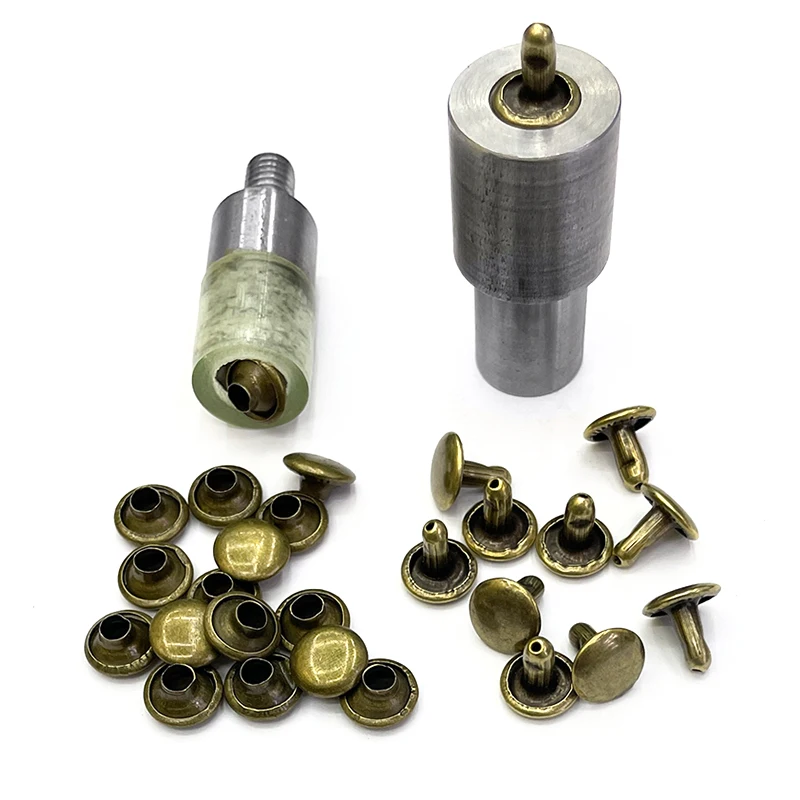 Double-Sided Rivet Installation Tools Europe Button Machine Special Mold (12mm+M6) Nail Buckle Sewing Snap-Fastener Machine Die 3