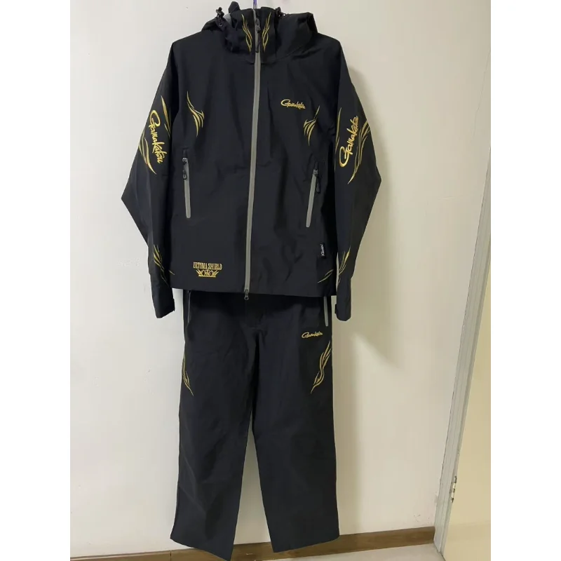 4 Seasons Wear Fishing Clothes for Men Waterproof Fishing Suit Breathable Rock Jacket and Pants 2 Pcs Set