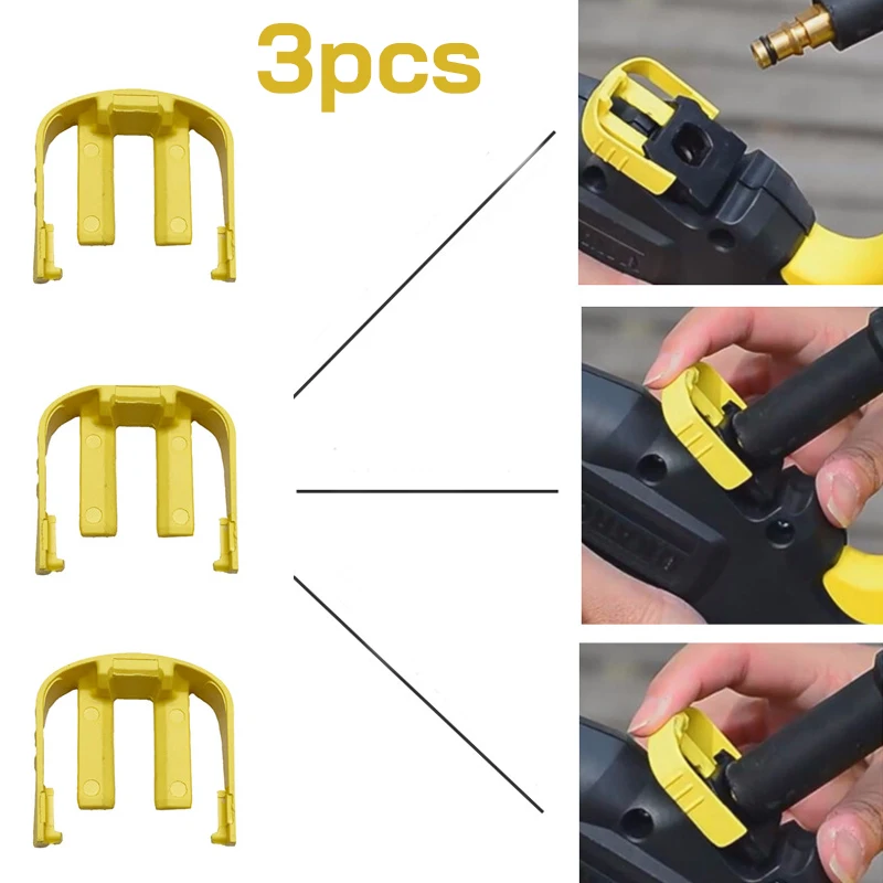 3 Pcs Karcher K2-K7 Car Wash Machine Quick Connecto Yellow Snap Ring  Wash Trigger Car Washer Trigger Cleaning Tools