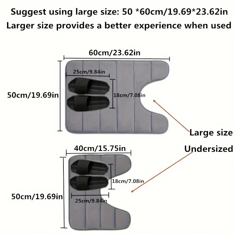 U-shaped toilet mat 4