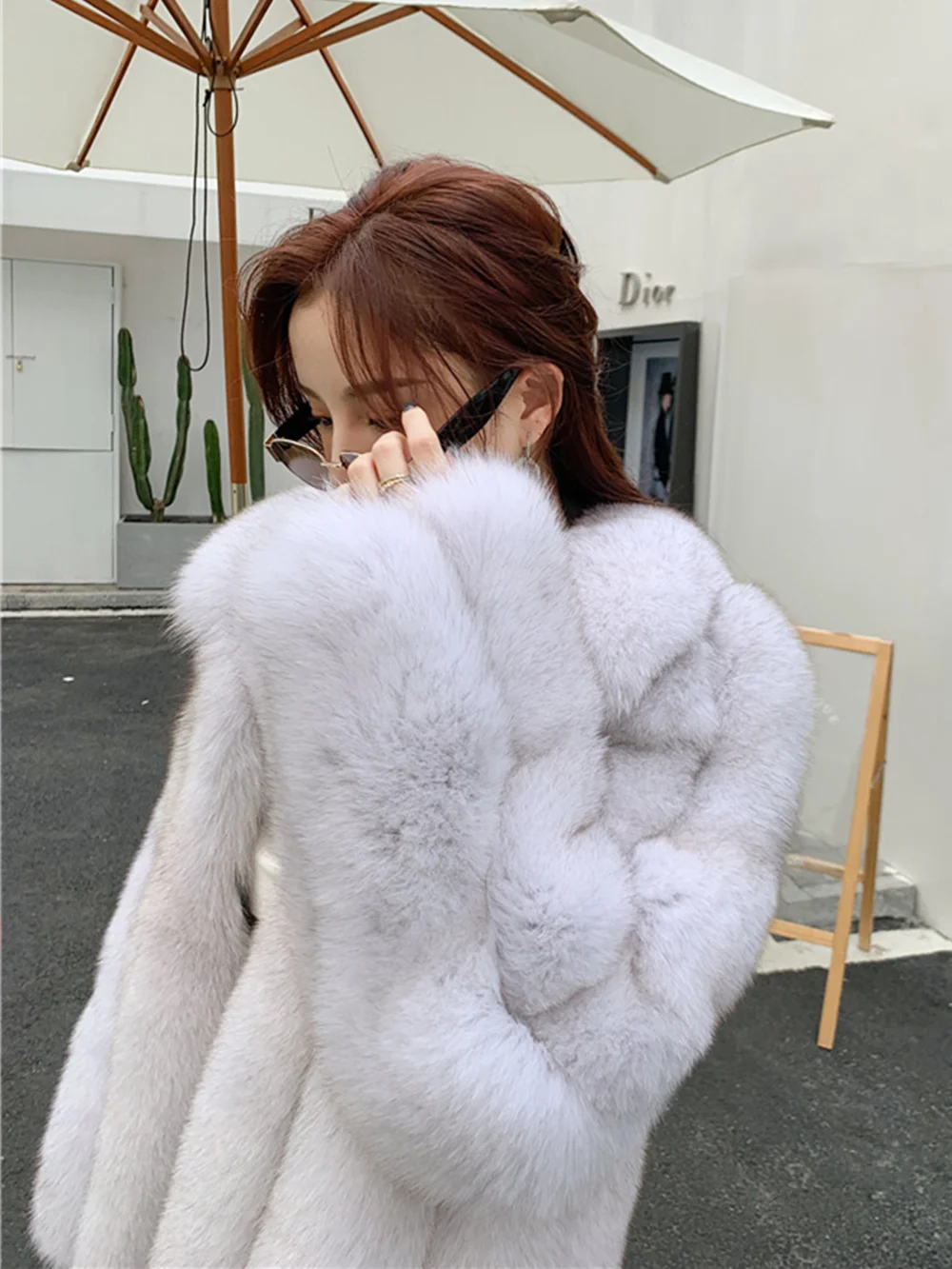 Natural Fox Fur Coat Women Real Fur Jacket Plus Size Luxury Plush Full Sleeves Winter Natural Fox Coat For Girls цена и фото