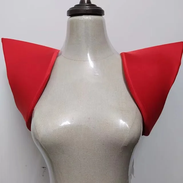 Women Male Stage Costume Accessories Nightclub Singer Dancer Rave Outfit Women Male Stage Costume Flying Shoulder Vest