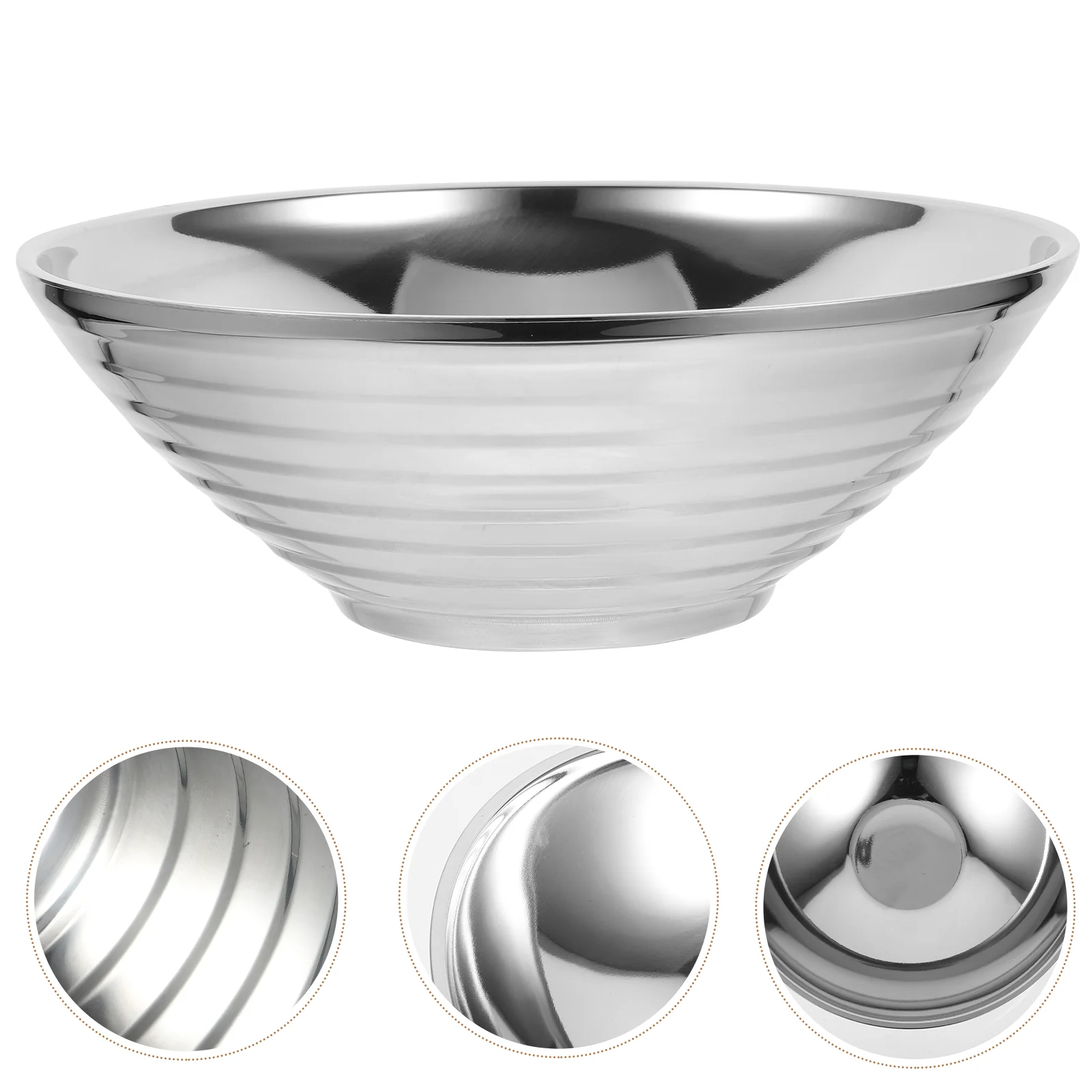 

Stainless steel bowl Snack Bowl Salad Bowl Fruit Storage Bowl Ramen Bowl