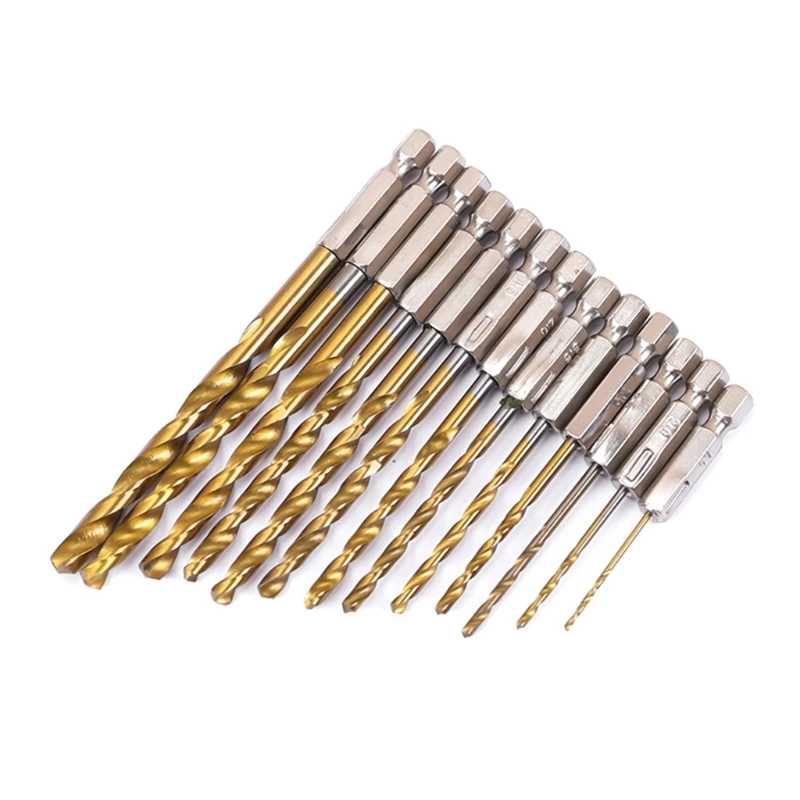 

Versatile 1/4" Shanks Drill Bit Set with Split Point Tip Twist Dril Bits 40JE