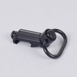 Enhanced Tactical Adjustable Rifle Sling with QD Metal Strap Swivel, Durable Nylon - 2 - Point Multi - Mission Release (Mount With Adapte BK)