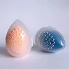 Empty Makeup Sponge Storage Box Plastic Egg Shaped Cosmetic Puff Organizer Rack Portable Makeup Blender Holder Stand Drying Box 4