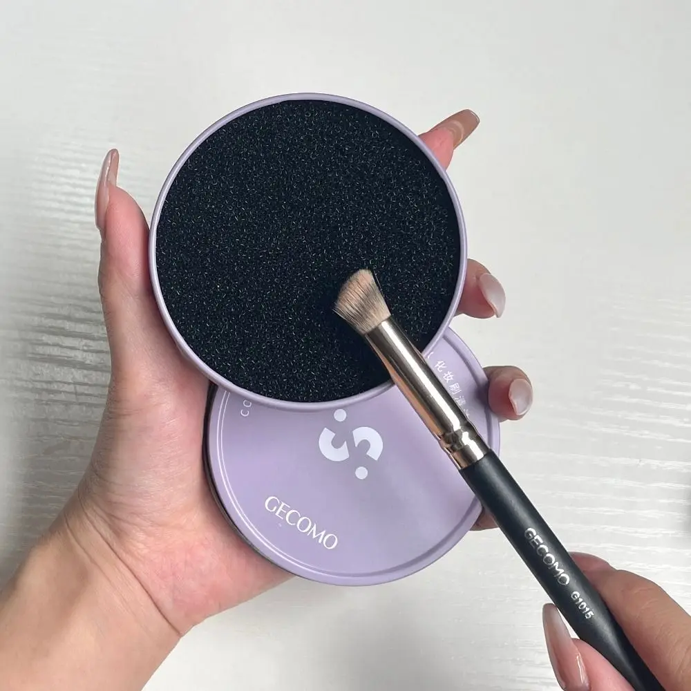 

Soft Makeup Brush Cleaner Lightweight Durable Makeup Brush Cleaning Box Dry Cleaning Portable Make Up Brush Cleaning Tool Women