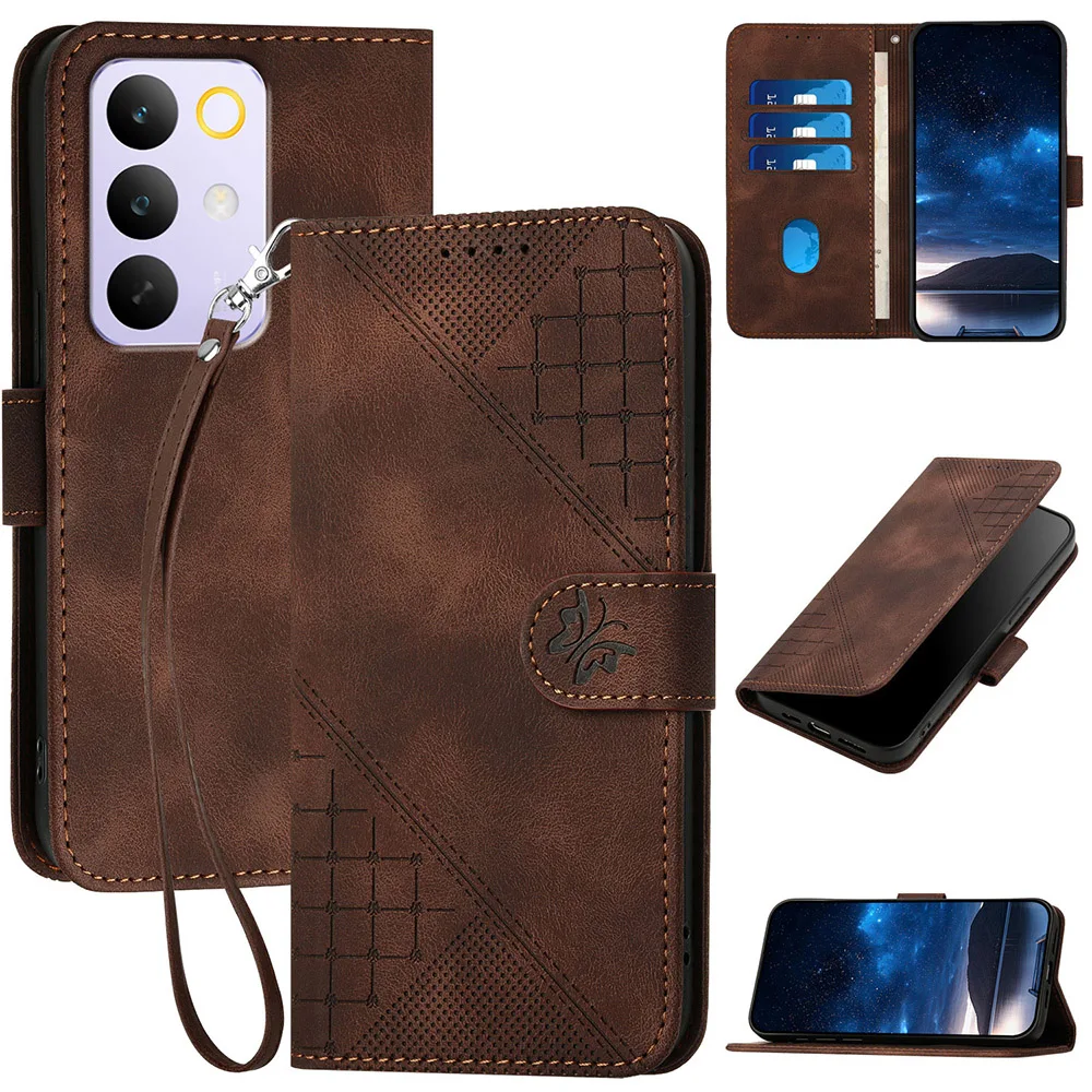Luxury Leather Phone Case with Card Slot & Flip Wallet Design