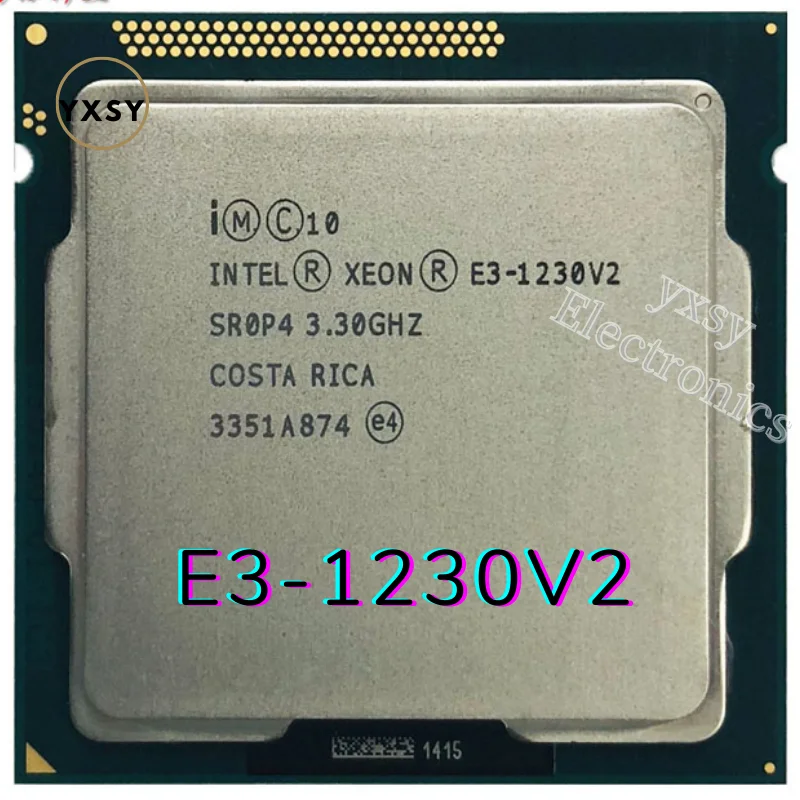 Intel Xeon E3 1230v2 CPU 3.3 GHz Quad Core E3 1230 v2 Processor 8M 69W ...