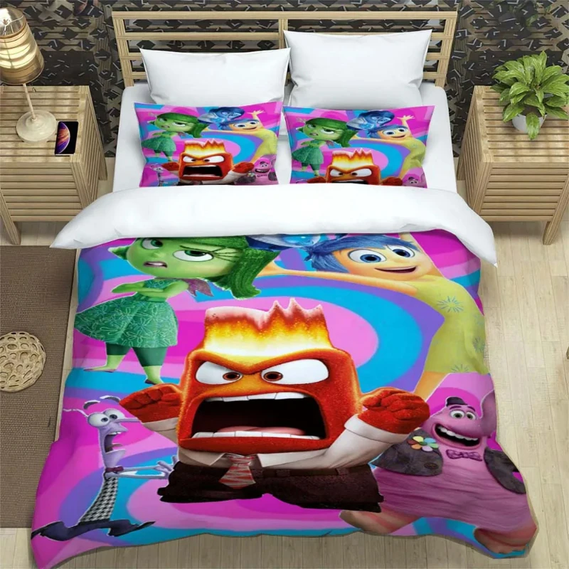 thumbnail image 1 of Disney-Juego de ropa de cama de dibujos animados para niños, funda de edredón con funda de almohada, edredón Kawaii, regalo de decoración de dormitorio, 1 of 5