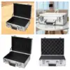 Aluminum Alloy Case Hard Briefcases Lockable Organizer Secure Document Storage Box Carrying Case for Outdoor Men Camera Gear 4