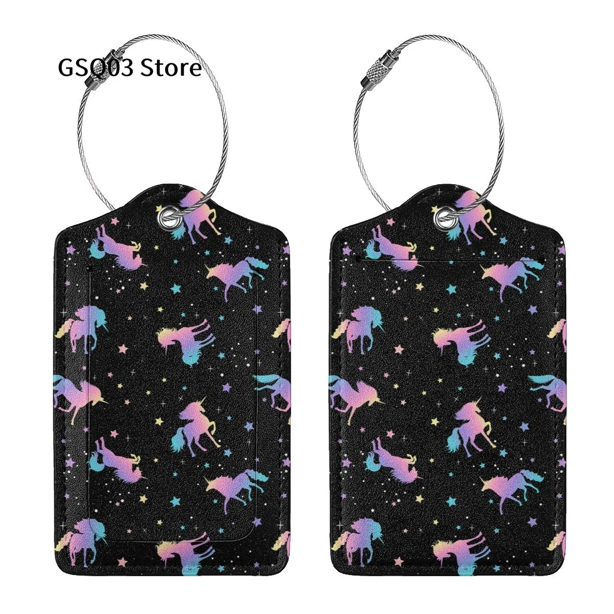 Рисунок 3 - Ярлыки для чемодана с единорогом и звездами