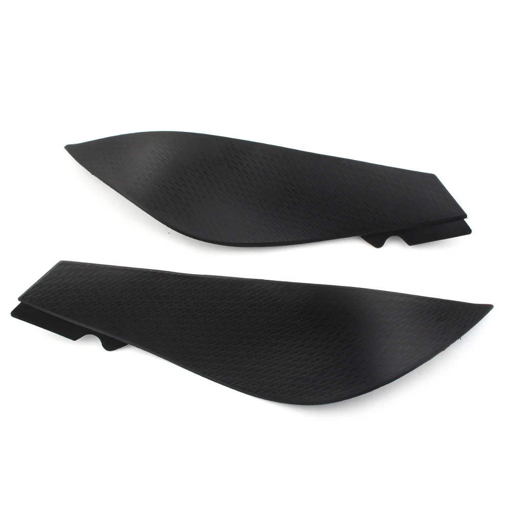 1 Pair Motorcycle Gas Fuel Tank Trim Fairing Cover for Kawasaki 2007 2008 ZX6R ZX6 ZX636 Black ABS Plastic