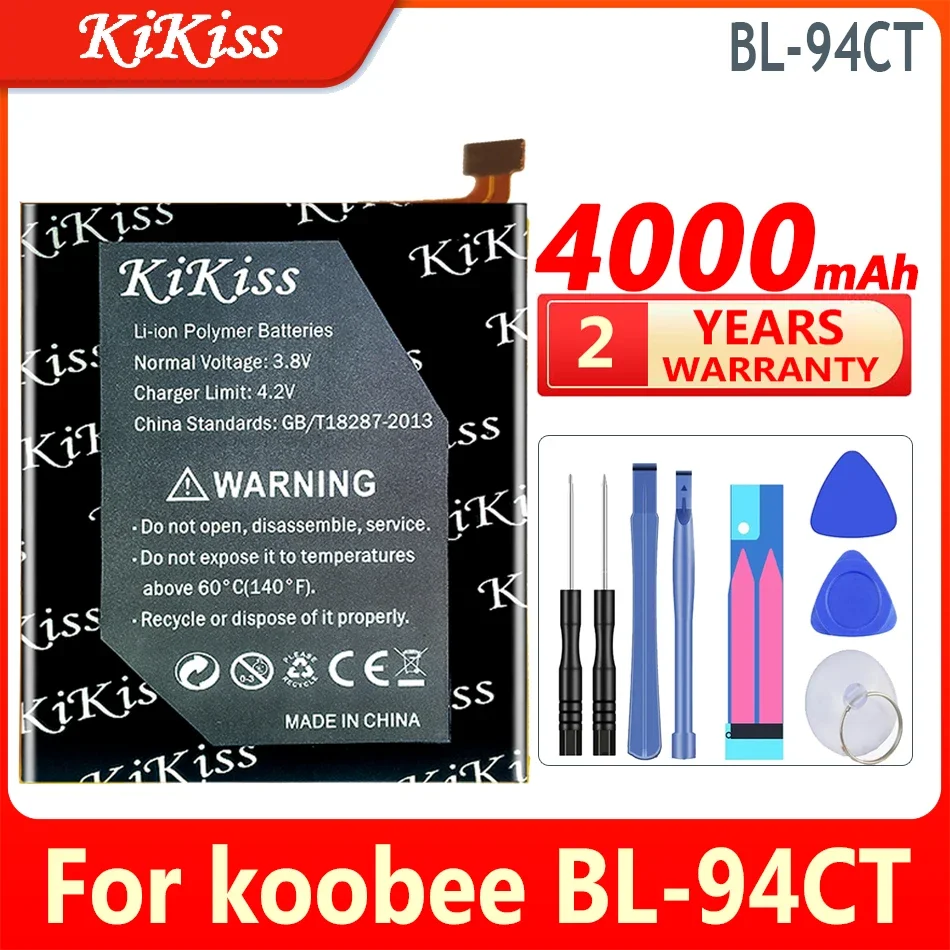 

KiKiss Battery 3600mAh/4000mAh For koobee BL-94CT BL94CT BL-97CT BL97CT BL-93CT BL93CT K300 K400 High Capacity Bateria