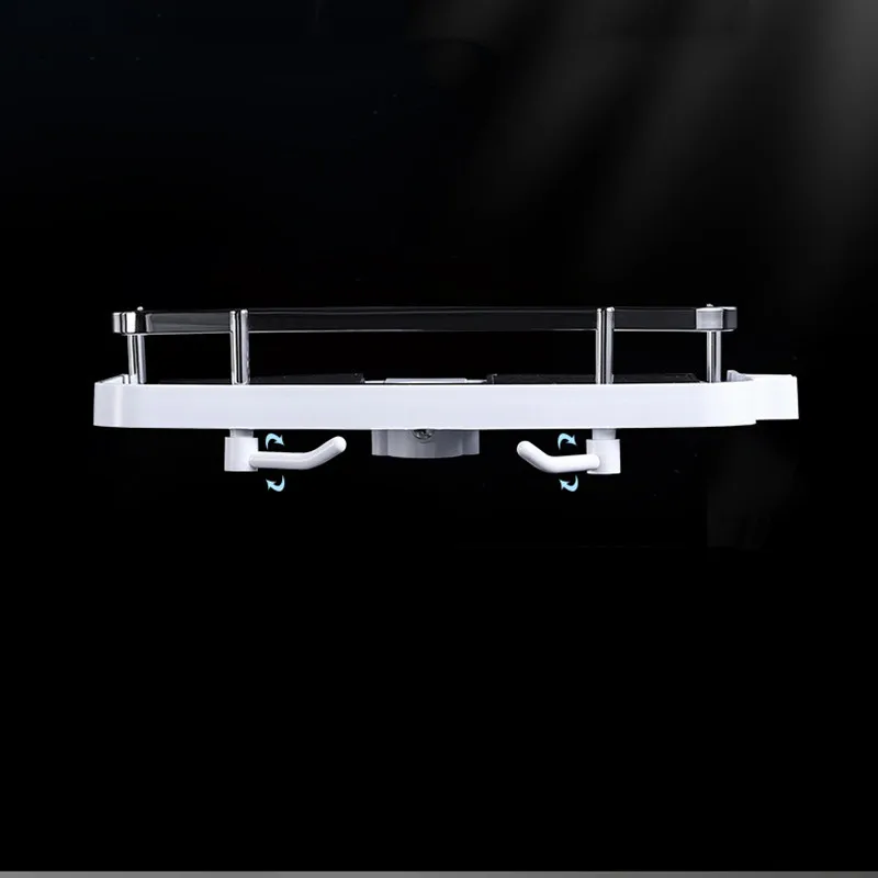 Toilet Storage Rack Bathtub Accessories Bathroom Lifting Rod No Punching Shelf in the Bathroom Support Tray Organization Home