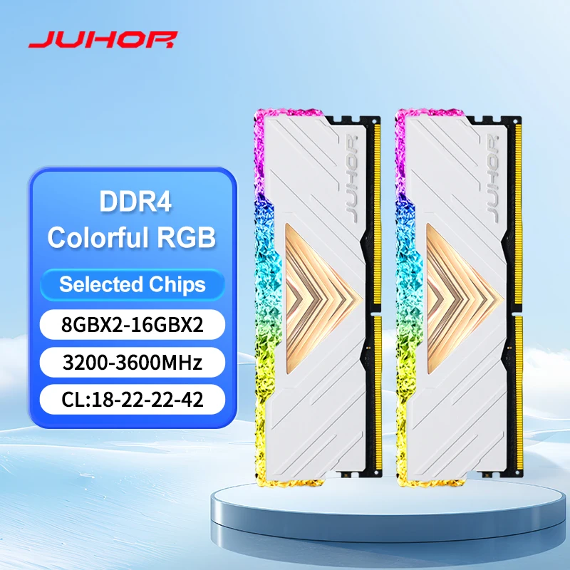 JUHOR RGB RAM DDR4 8GB/16GB 3200MHz DDR4 DIMM メモリ RAM ddr4