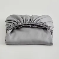 Cotton Bed Fitted Sheet Soft Mattress Cover Solid Color Non Slip Adjustable Bed Covers Single/Double/Queen/King Size Bedsheet 4