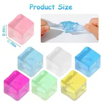 5-100 pièces de jouets sensoriels en forme de glaçons, cubes anti-stress moelleux pour adultes et enfants, soulagement de l'anxiété et du stress, thérapie manuelle, sensoriel et moelleux 2