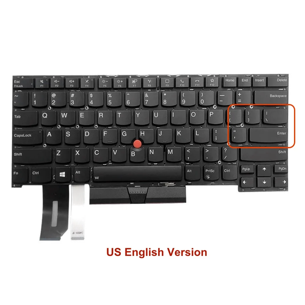 US UK GB Backlight Keyboard For Lenovo ThinkPad T14S Gen 1 20T0 20T1 T490S P1 Gen 3 English Backlit Keyboard SN20W19595 NEW