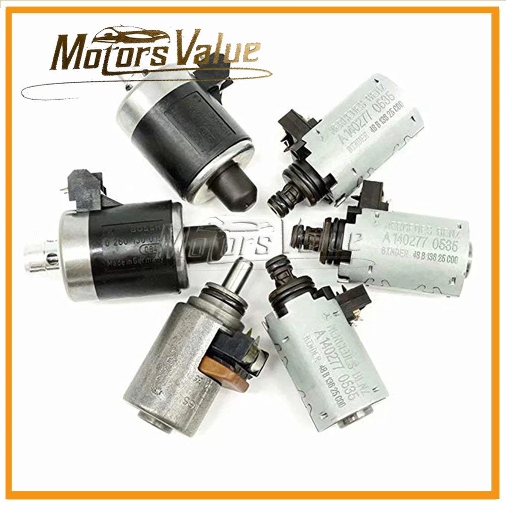 

6Pcs 722.6 Automatic Transmission Solenoids Set Fit For Mercedes-Benz S350 5-Speed Gearbox A1402770398 A1402770435 A1402770535