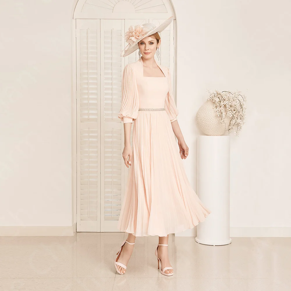 Customized Fashion Bride Mom Party Dress Plus Size Pink Lace Set Occasion  Dress Plus Size 2016 Blush Pink V-Neckline Floor Length Mother Of The Bride  ...