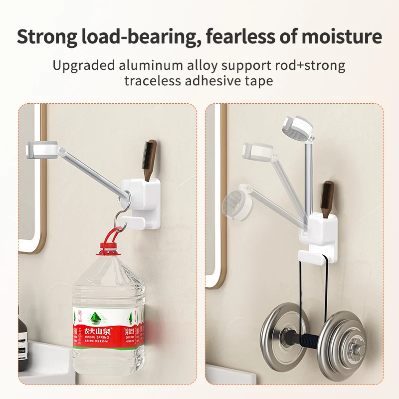 Hair Dryer Stand No-hole Bathroom Storage Rack Hair Dryer Organizer Wall-mounted Lazy Stand storage rack bathroom shelf hair dryer holder bathroom storage shelf storage shelf bathroom accessories bathroom corner shelf hair tool holder