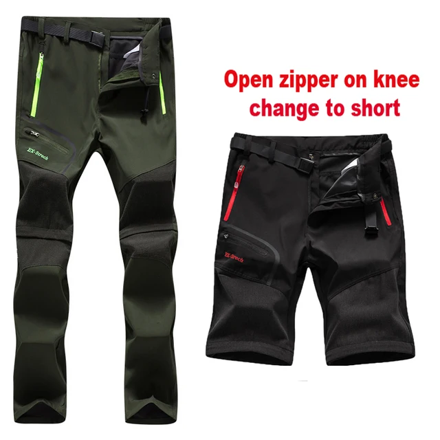 Men Oversized Plus size Winter Softshell Fleece Outdoor Pants Trekking Fish Camp Climb Hiking Ski Warm Travel Trousers Free ship Green Detachable