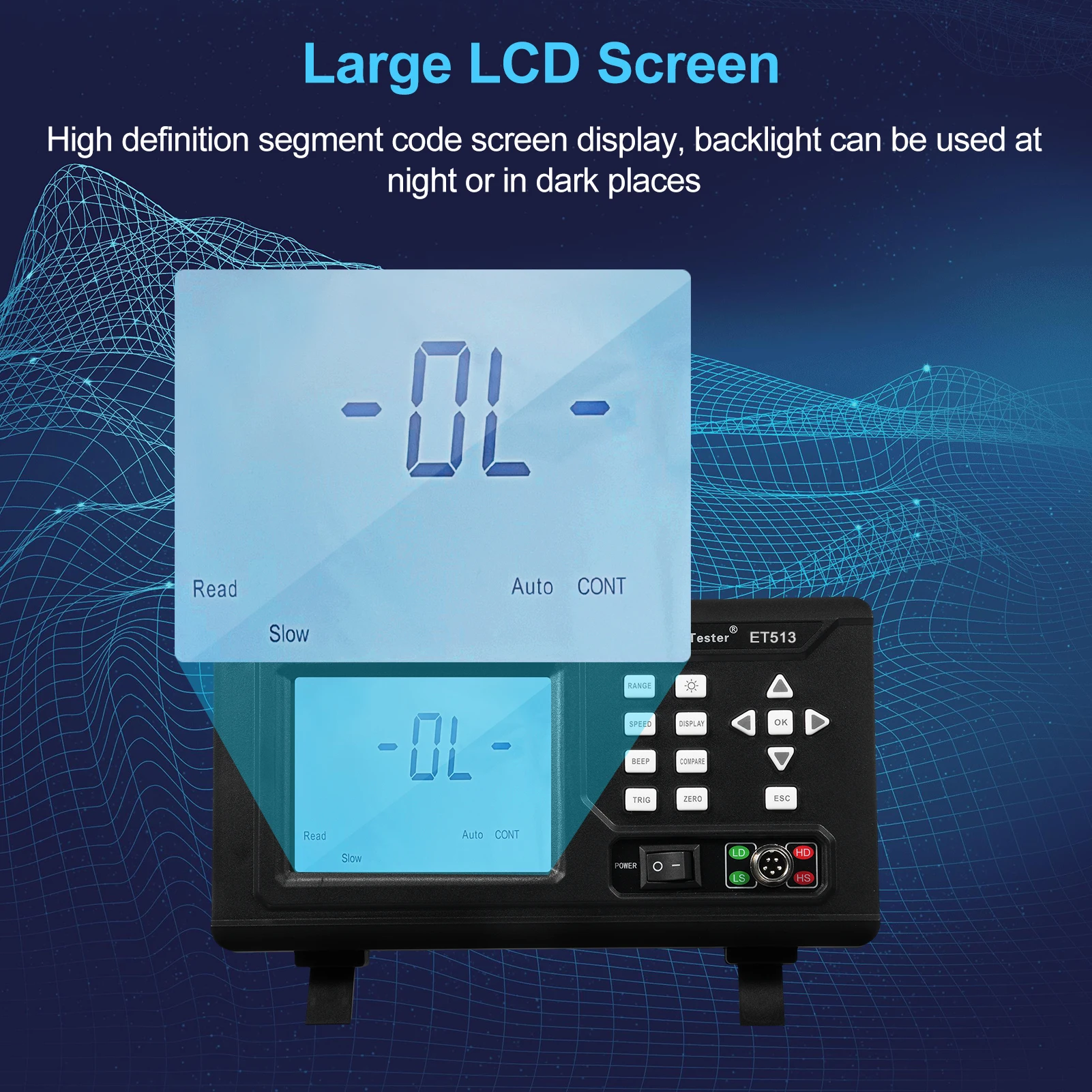 East DC 저저항 테스터, 휴대용 밀리옴 계량기 마이크로 저항 테스터, 저 저항 테스터, 직류, ET513